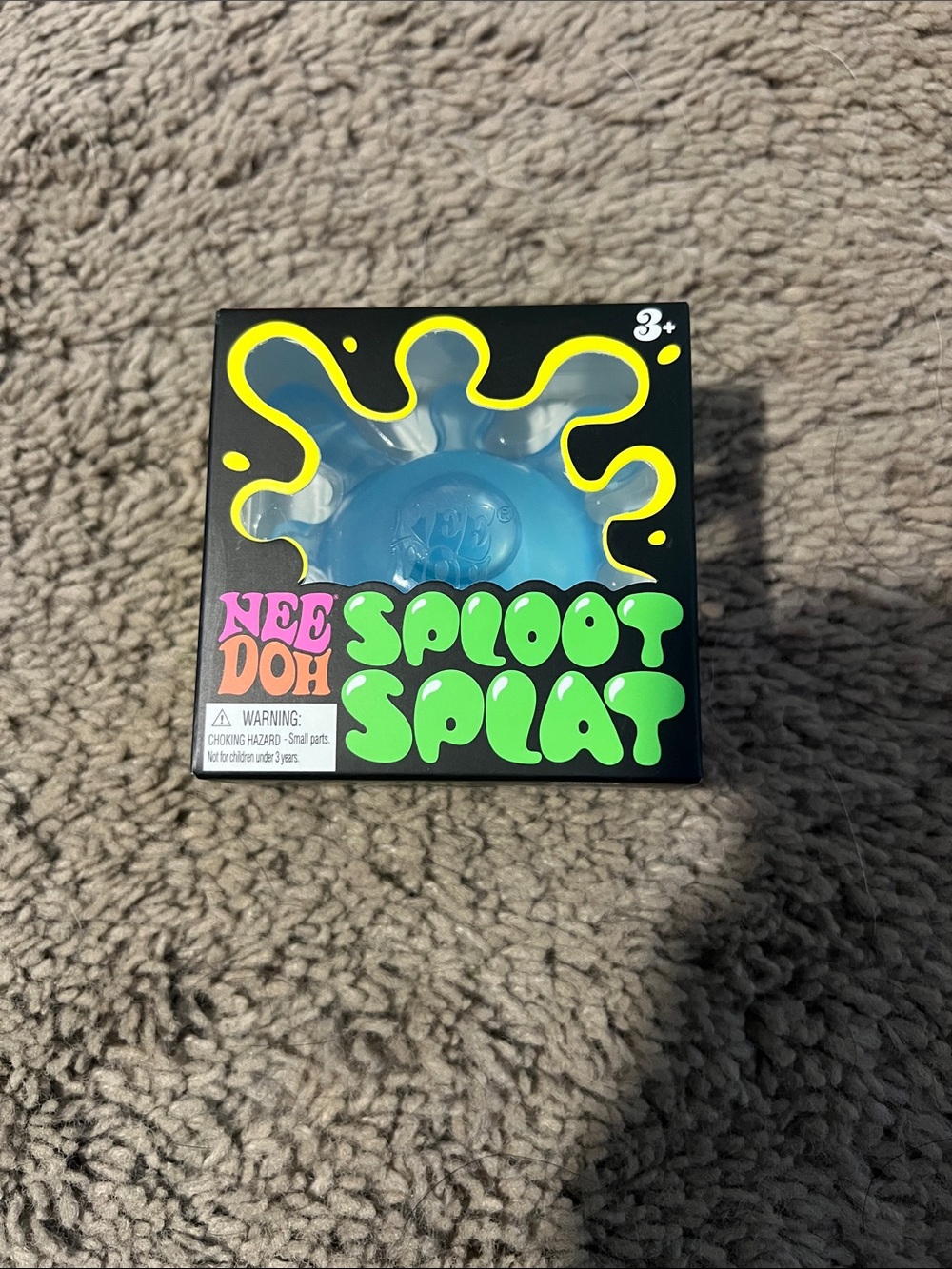 Nee Doh Sploot Splat Blue Stress Ball Toy
